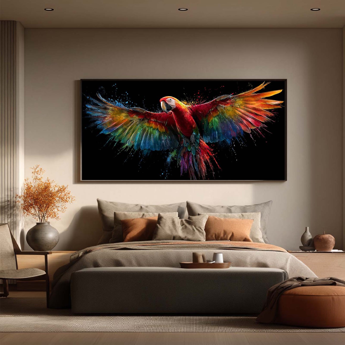 Abstract Animal Colorful Parrot