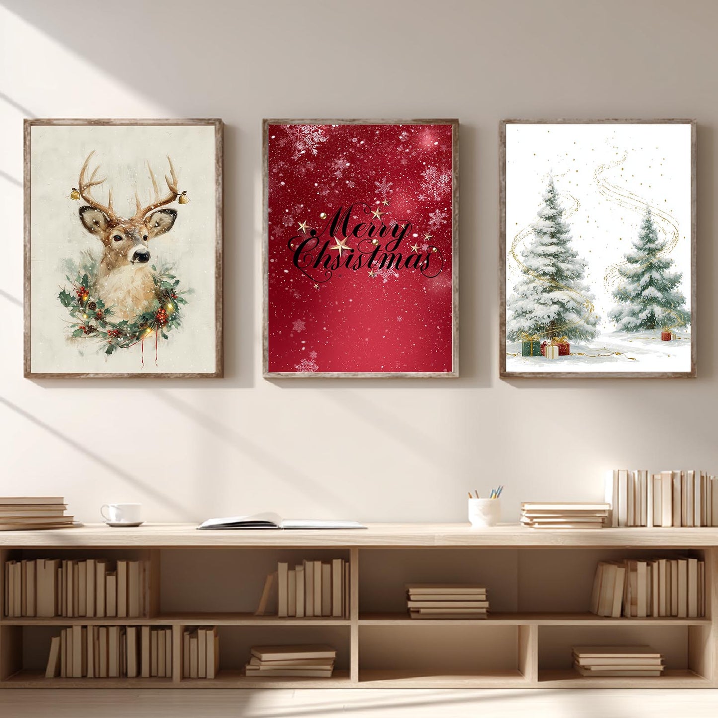 Modern Merry Christmas Abstract