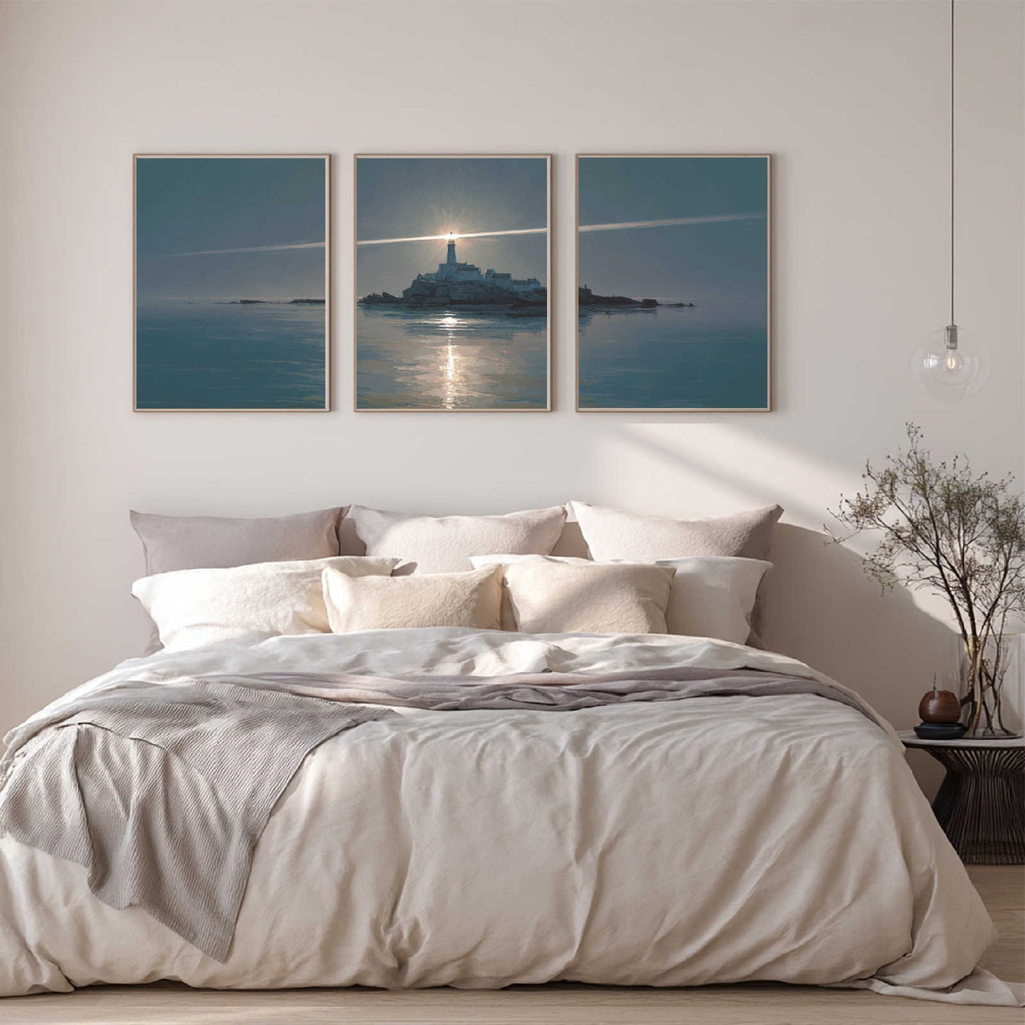 Abstract Lighthouse Sea