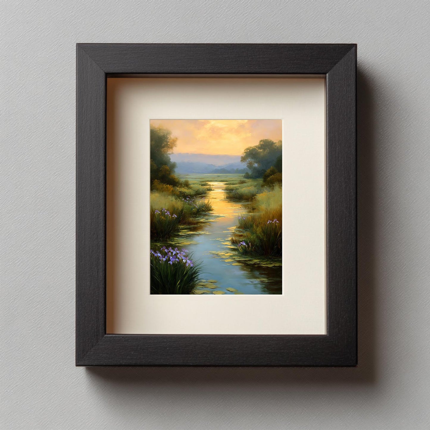 Abstract Landscape Pastoral Stream