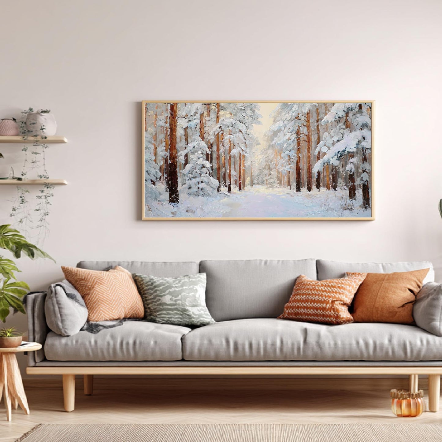 Abstract Landscape Winter Forest