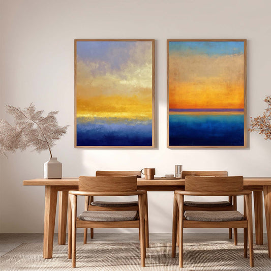 Canvas Painting Abstract Sunrise Wall Art Pictures for Living Room Bedroom Decoration Canvas Pictures Poster Frameless