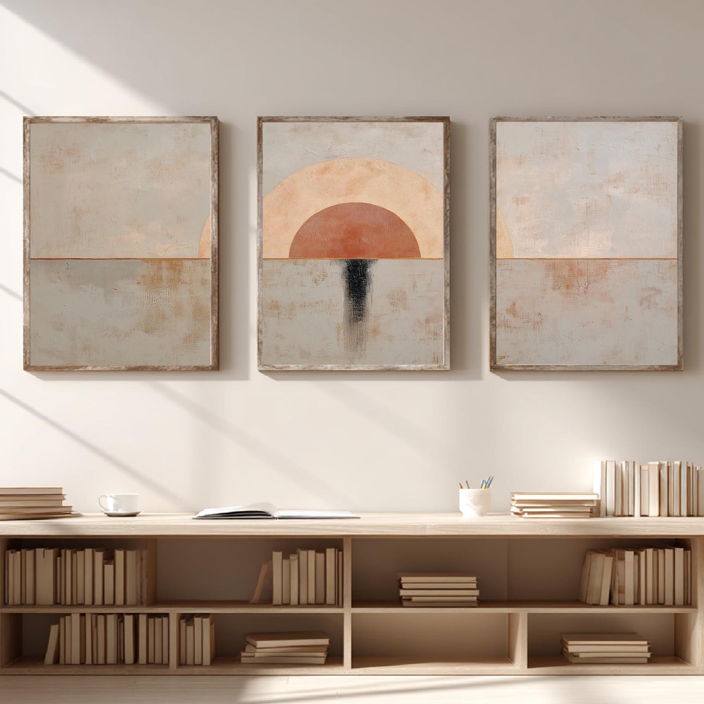 Geometry Beige Gray Abstract