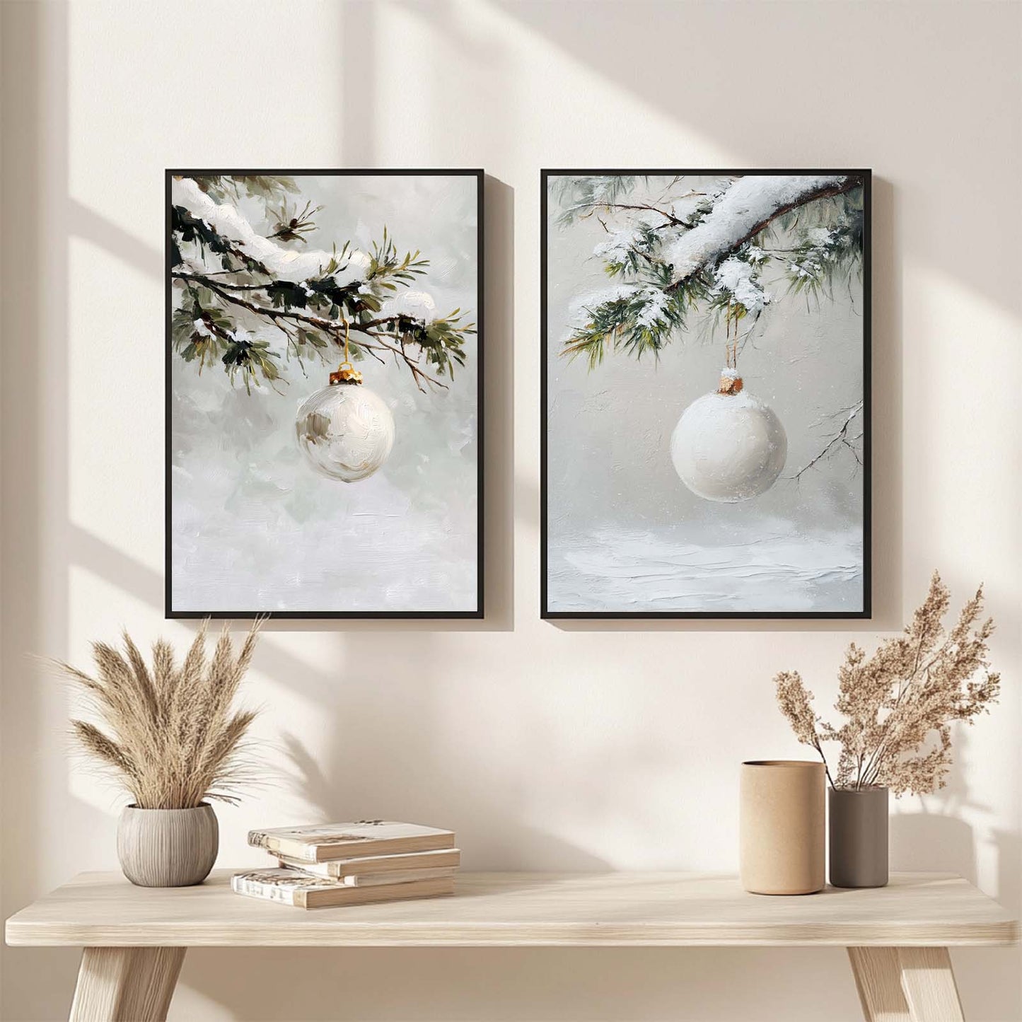 Abstract landscape Snow Winter Christmas