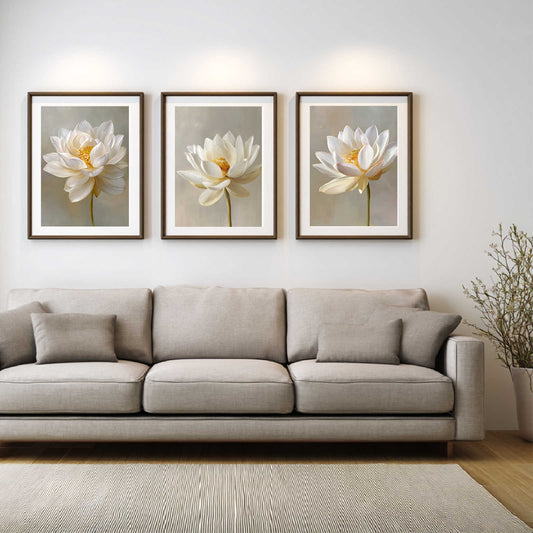 Abstract Plant White Lotus