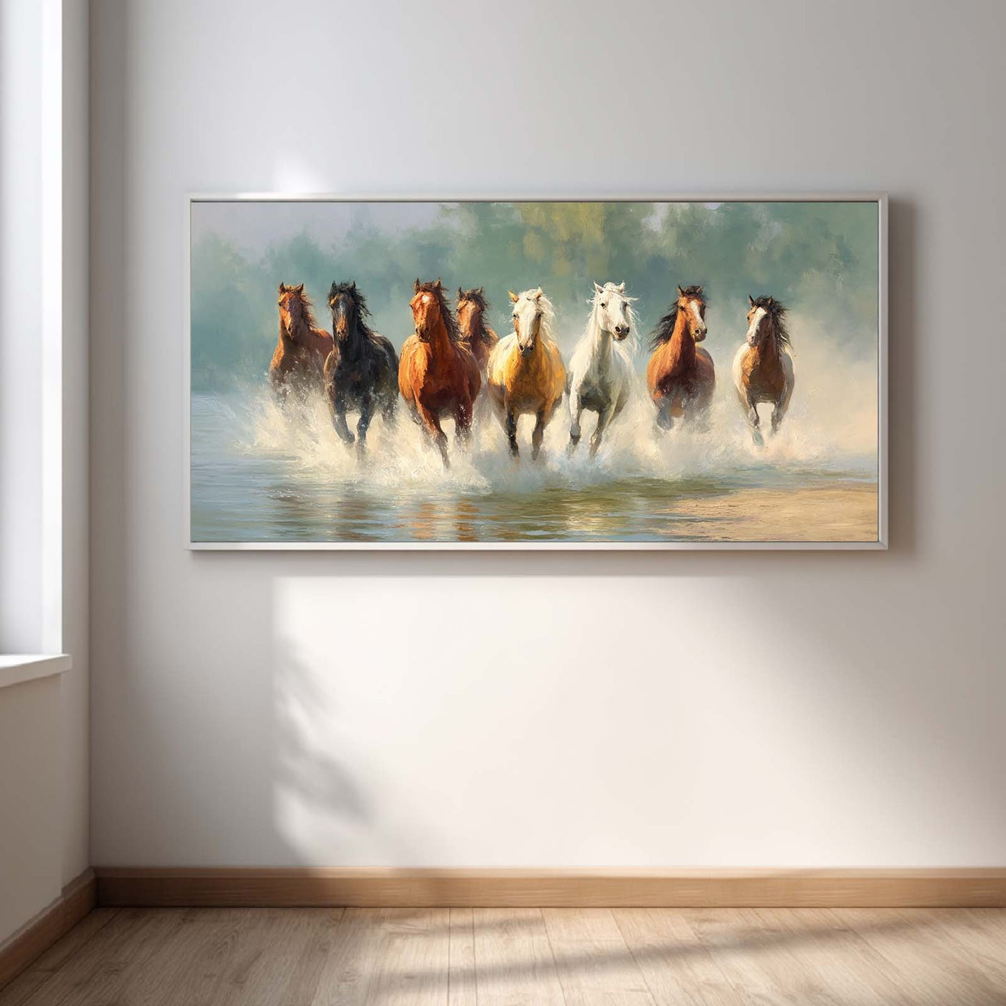 Abstract Horse Canvas Painting Animals Modern Wall Art for Living Room Bedroom Decoration, Poster Print, Frameless