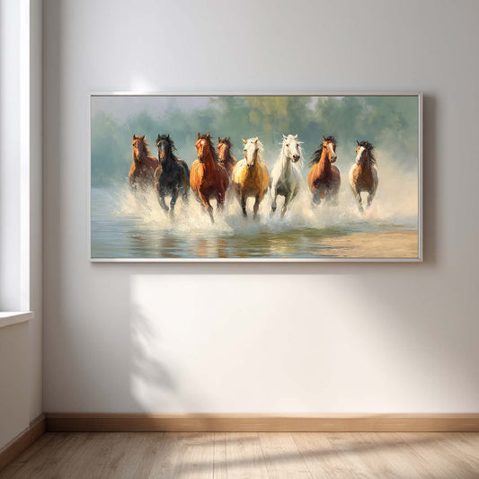 Abstract Horse Canvas Painting Animals Modern Wall Art for Living Room Bedroom Decoration, Poster Print, Frameless