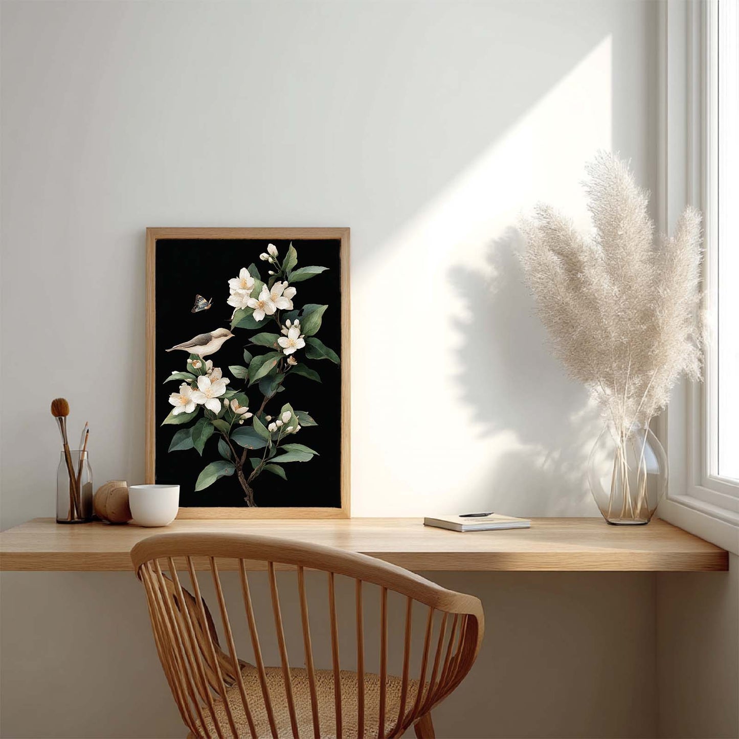 Abstract Jasmine Birds butterfly-C