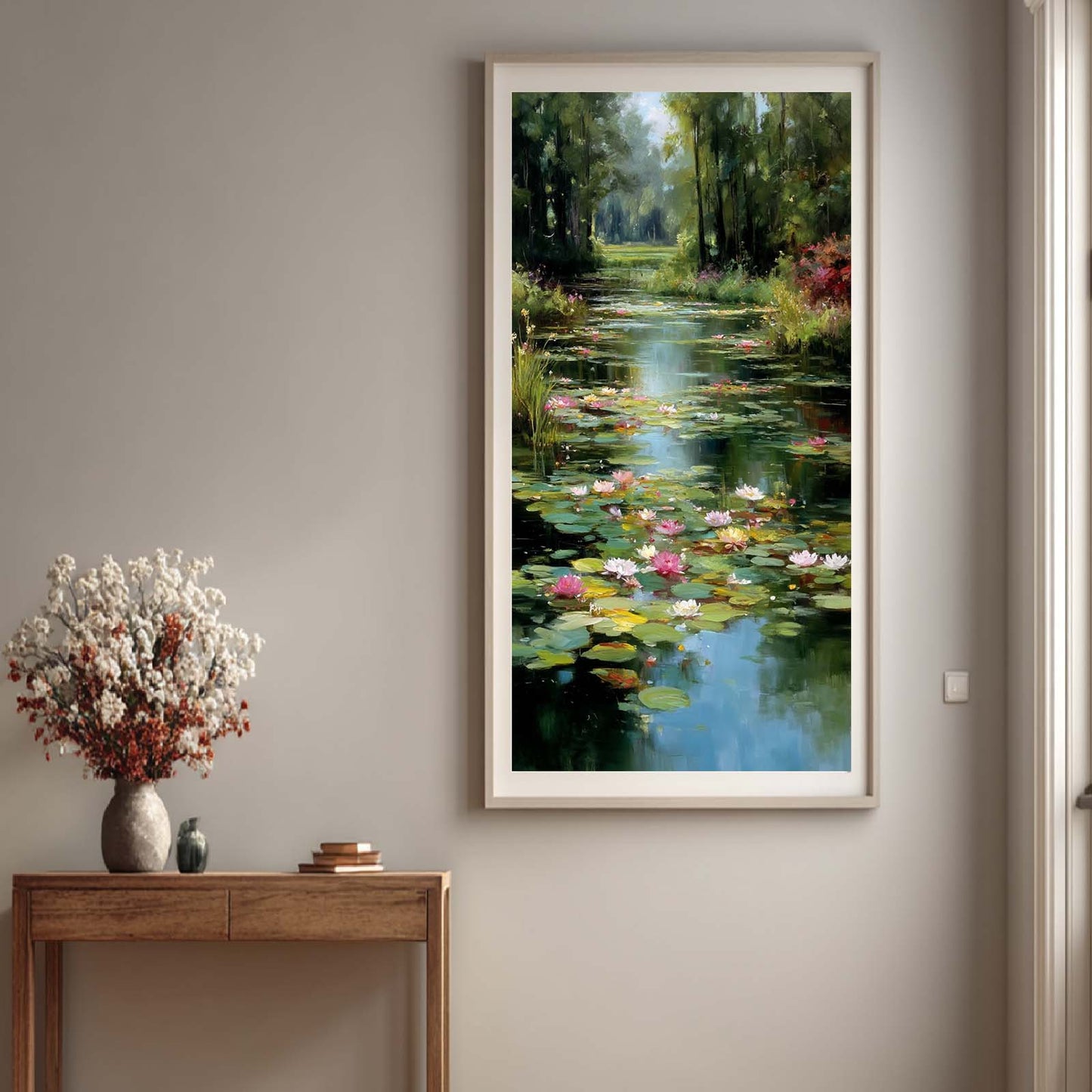 Abstract Landscape Pond Water Lilies