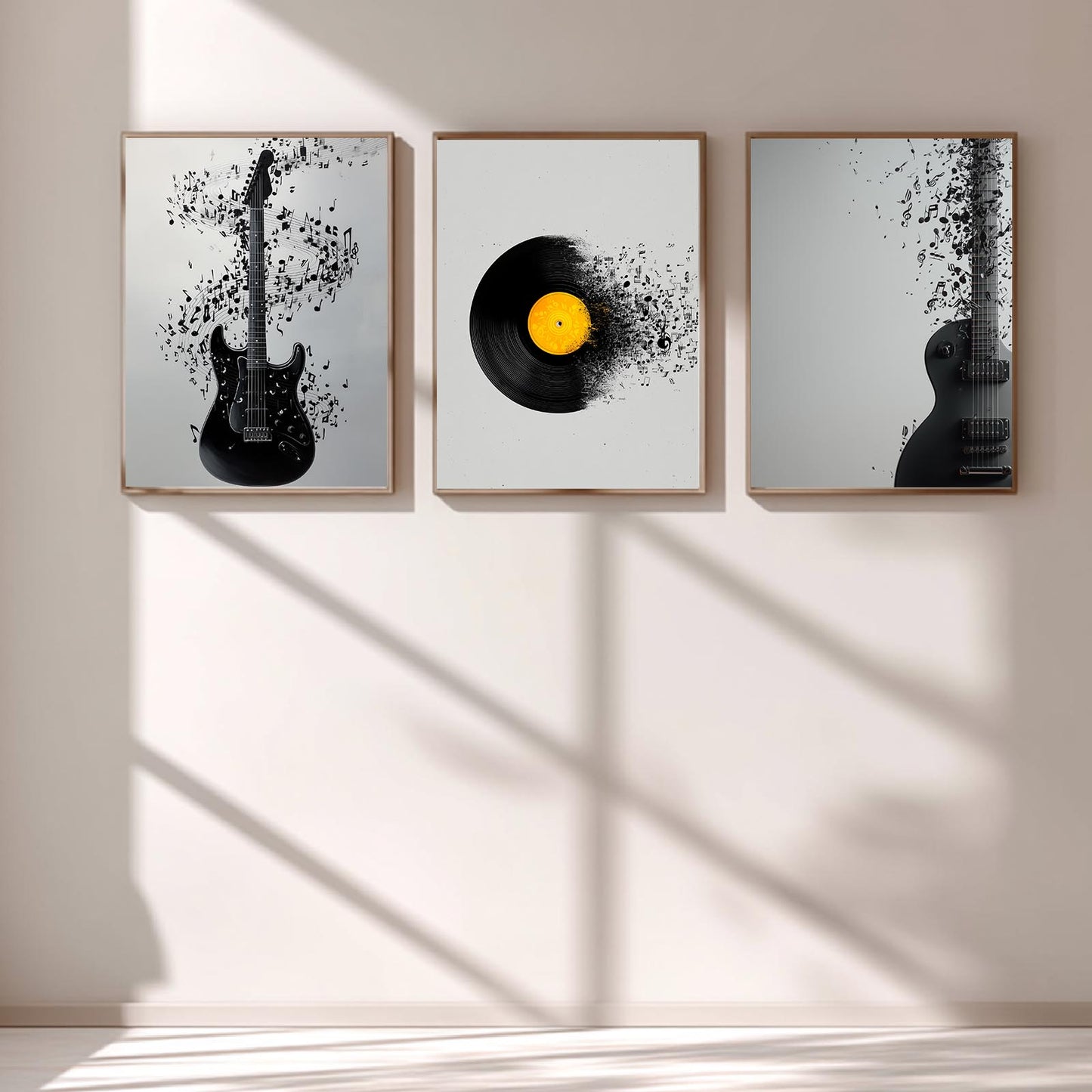 Abstract Black and White Music