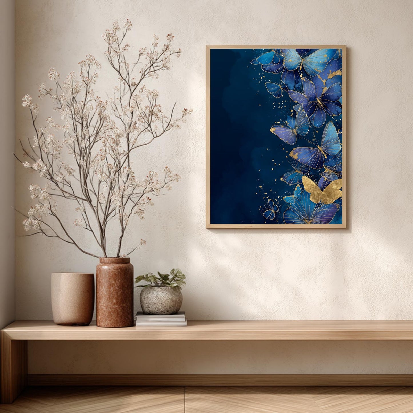 Blue Butterfly Plant Abstract