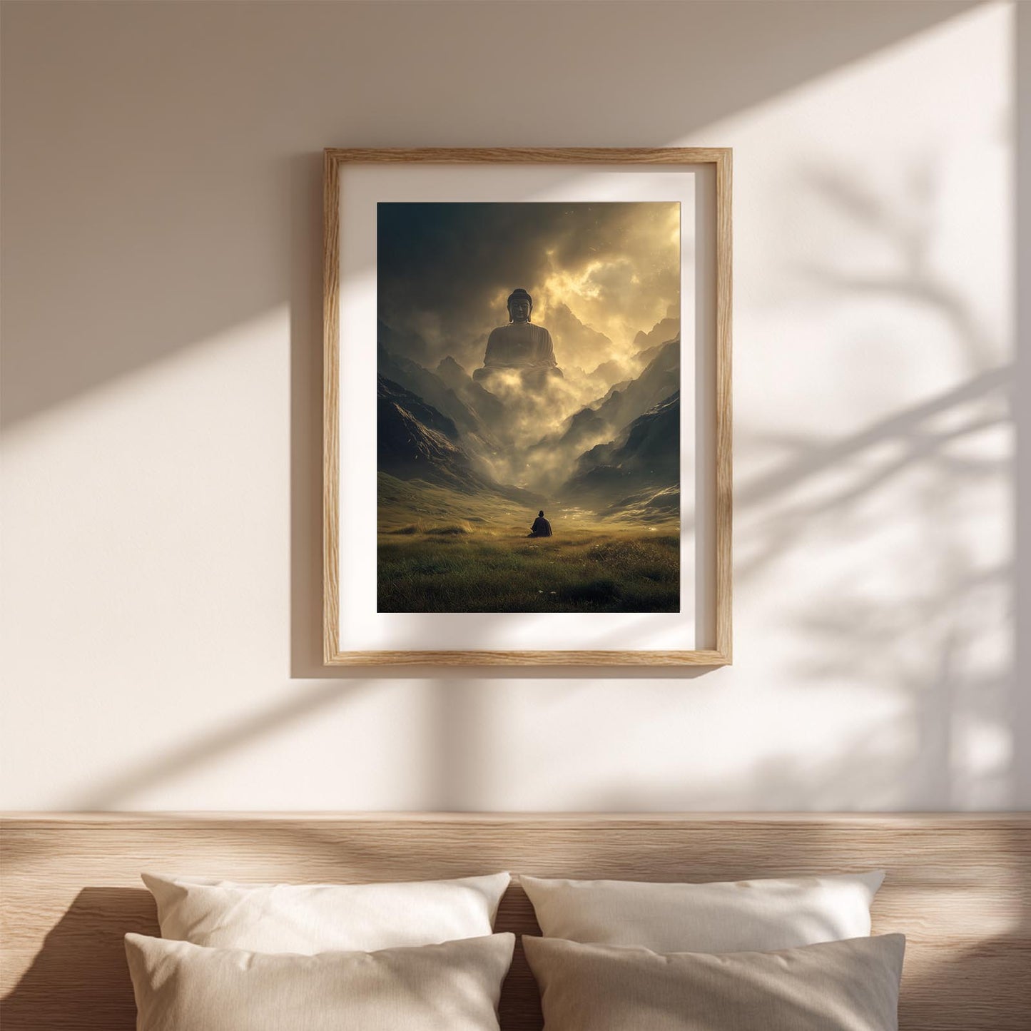 Modern Buddha Zen Abstract