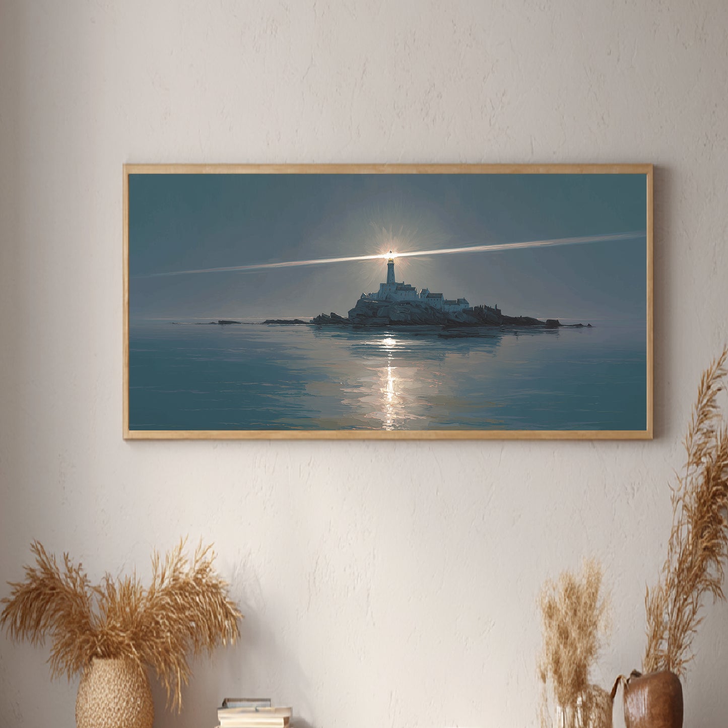 Abstract Landscape The Sea Lighthouse