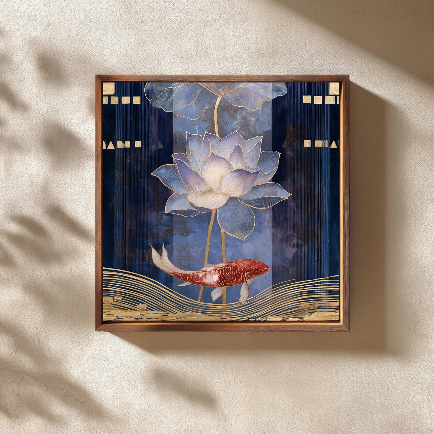 Abstract Lotus Fish