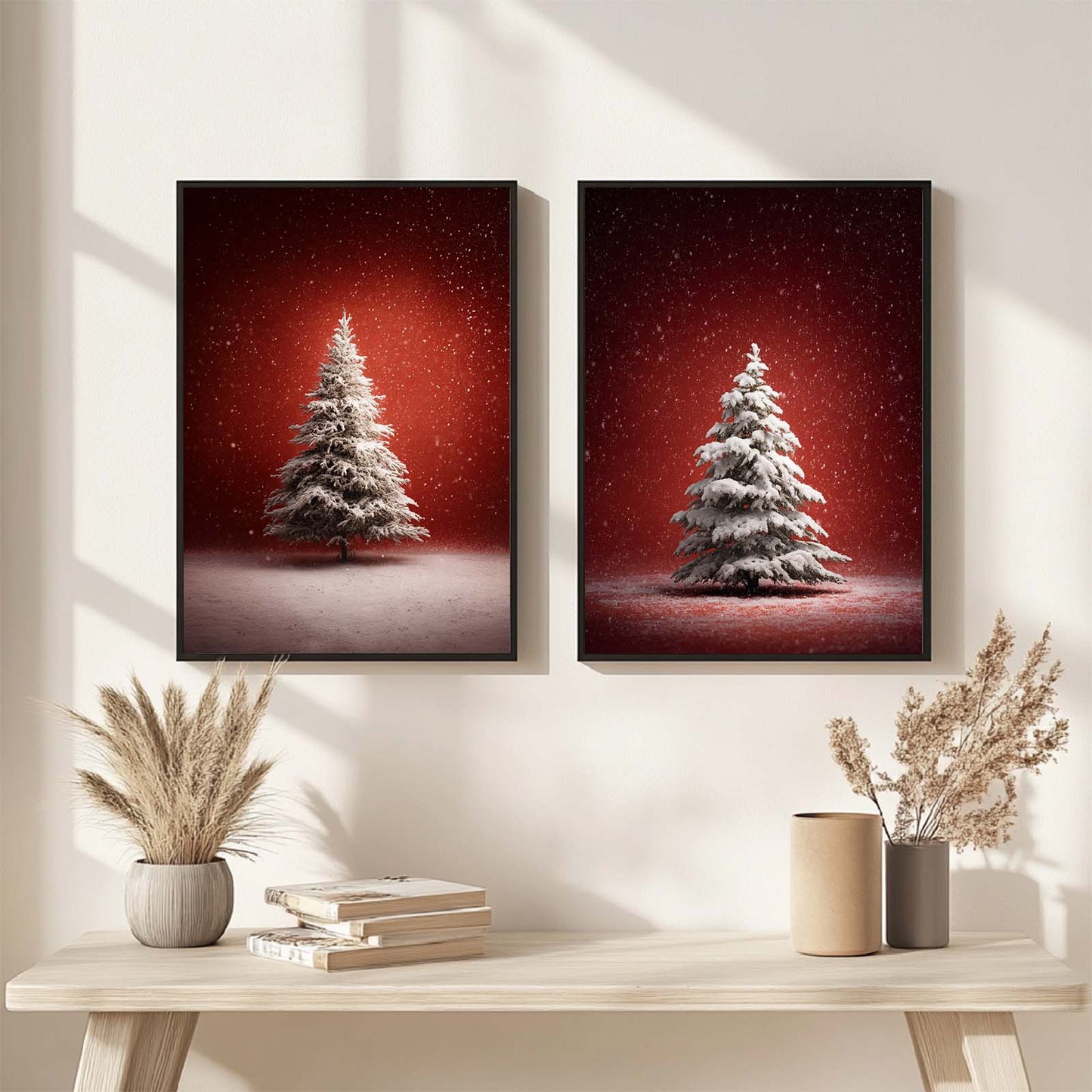 Abstract landscape Snow Winter Christmas