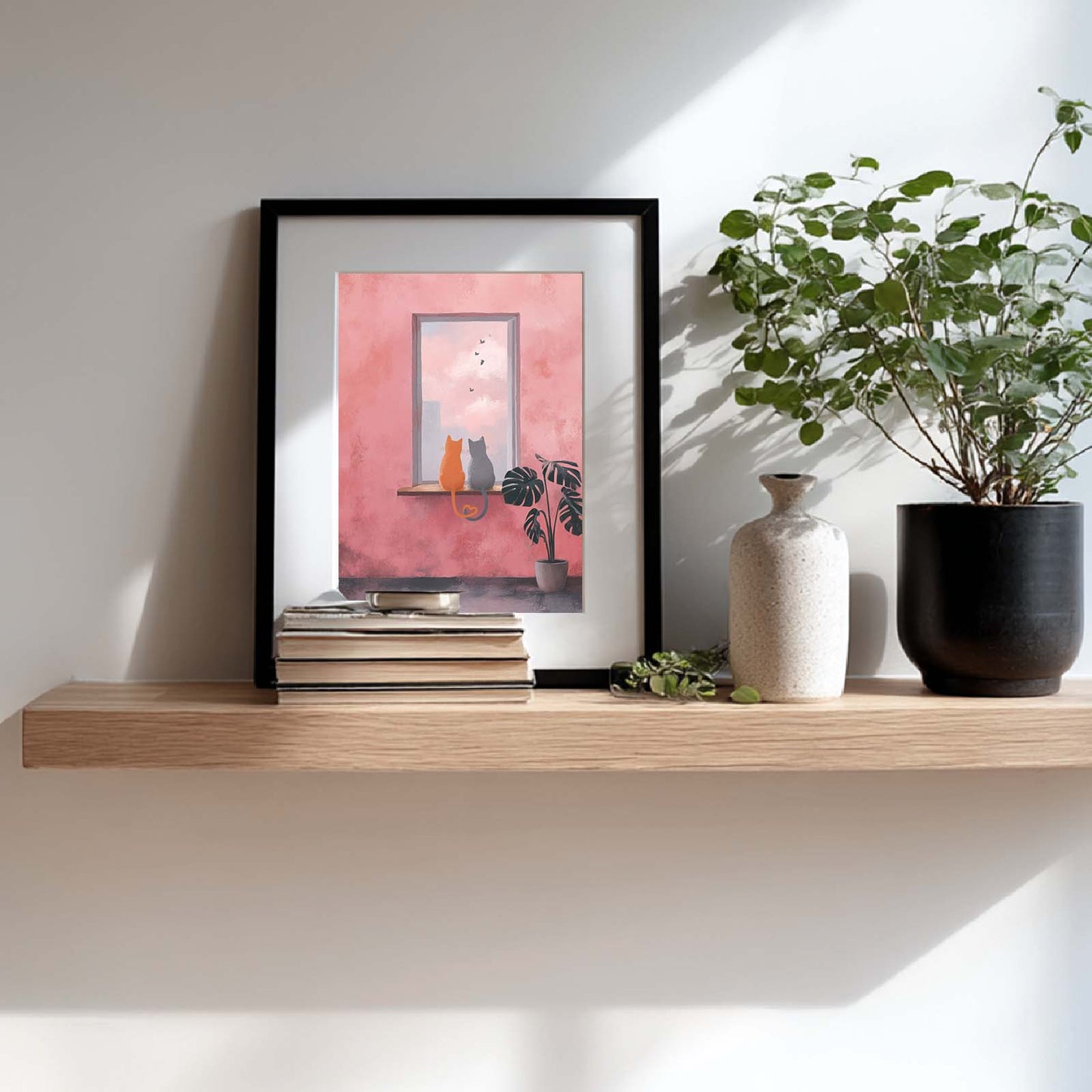 Abstract Kitten By The Window