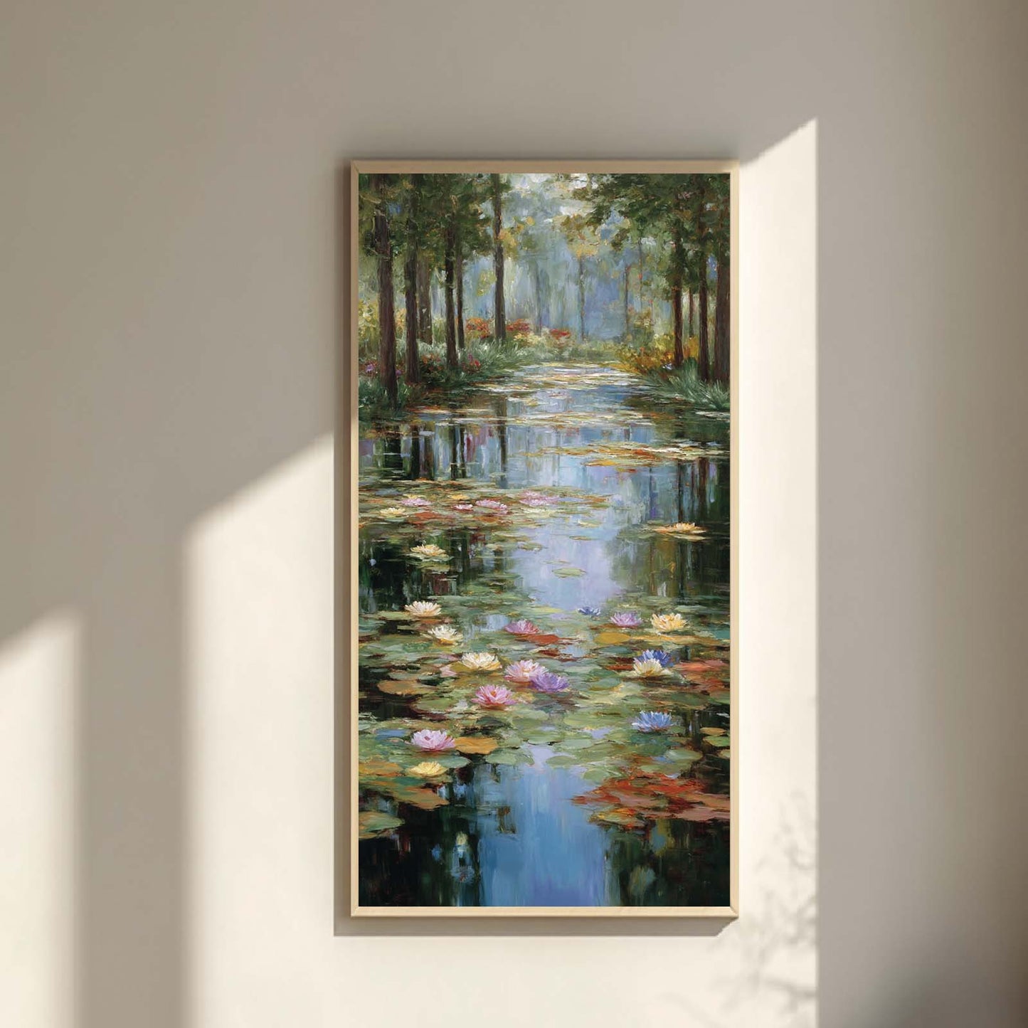 Abstract Landscape Pond Water Lilies