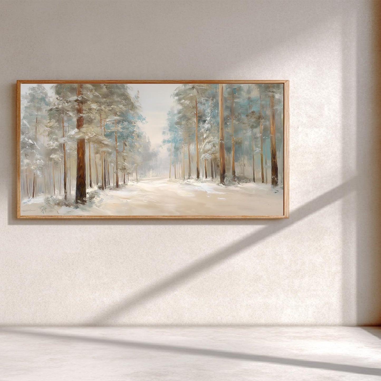 Abstract Landscape Winter Forest