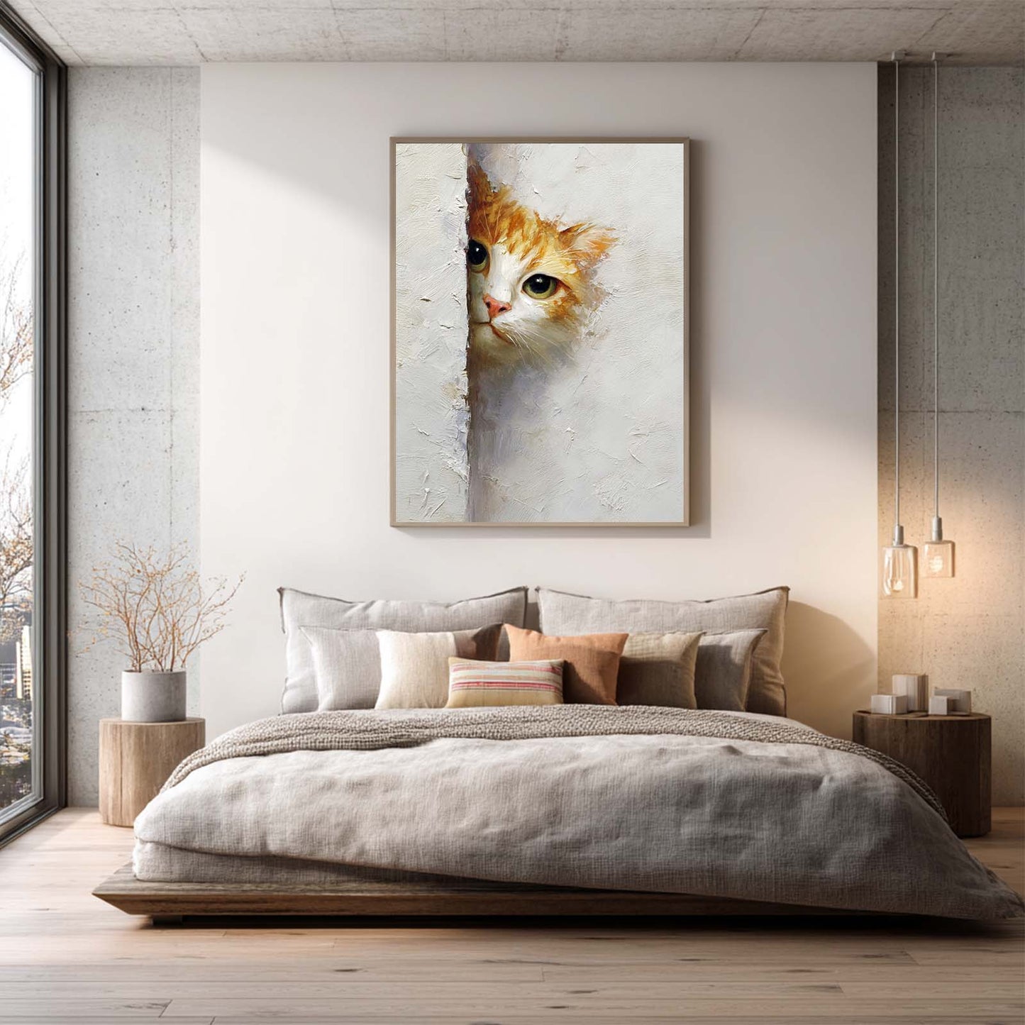 Abstract Funny Cute Kitten