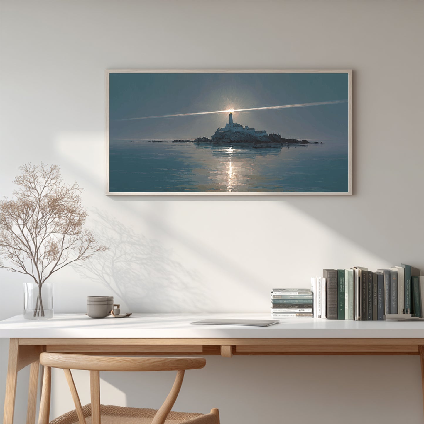 Abstract Landscape The Sea Lighthouse