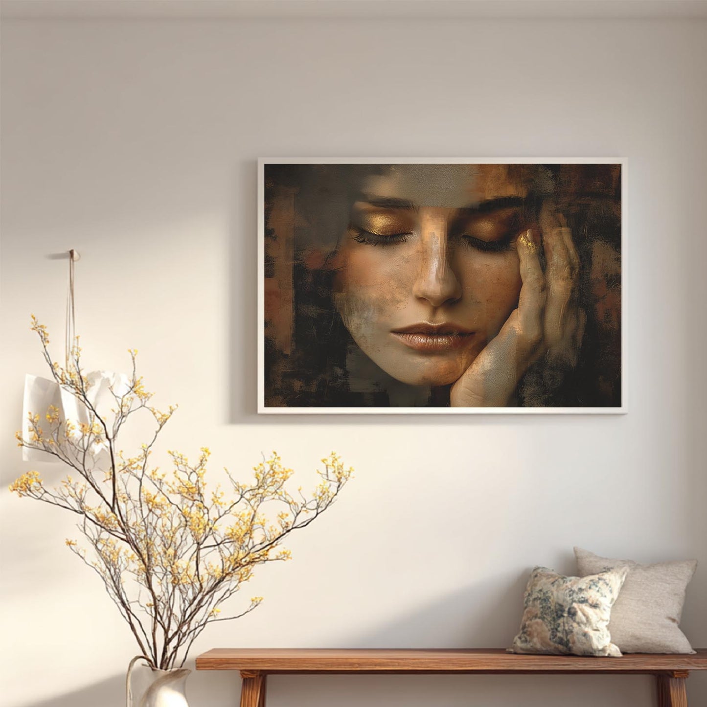 Abstract Beautiful Woman Portrait