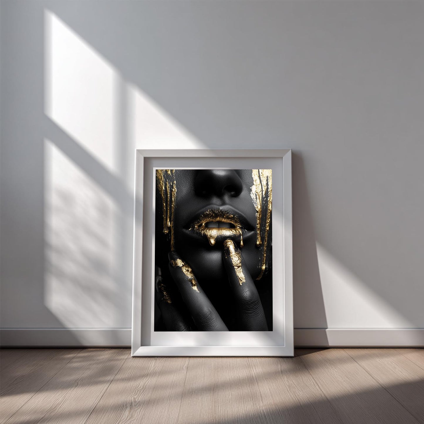 Abstract Beautiful African Woman Portrait