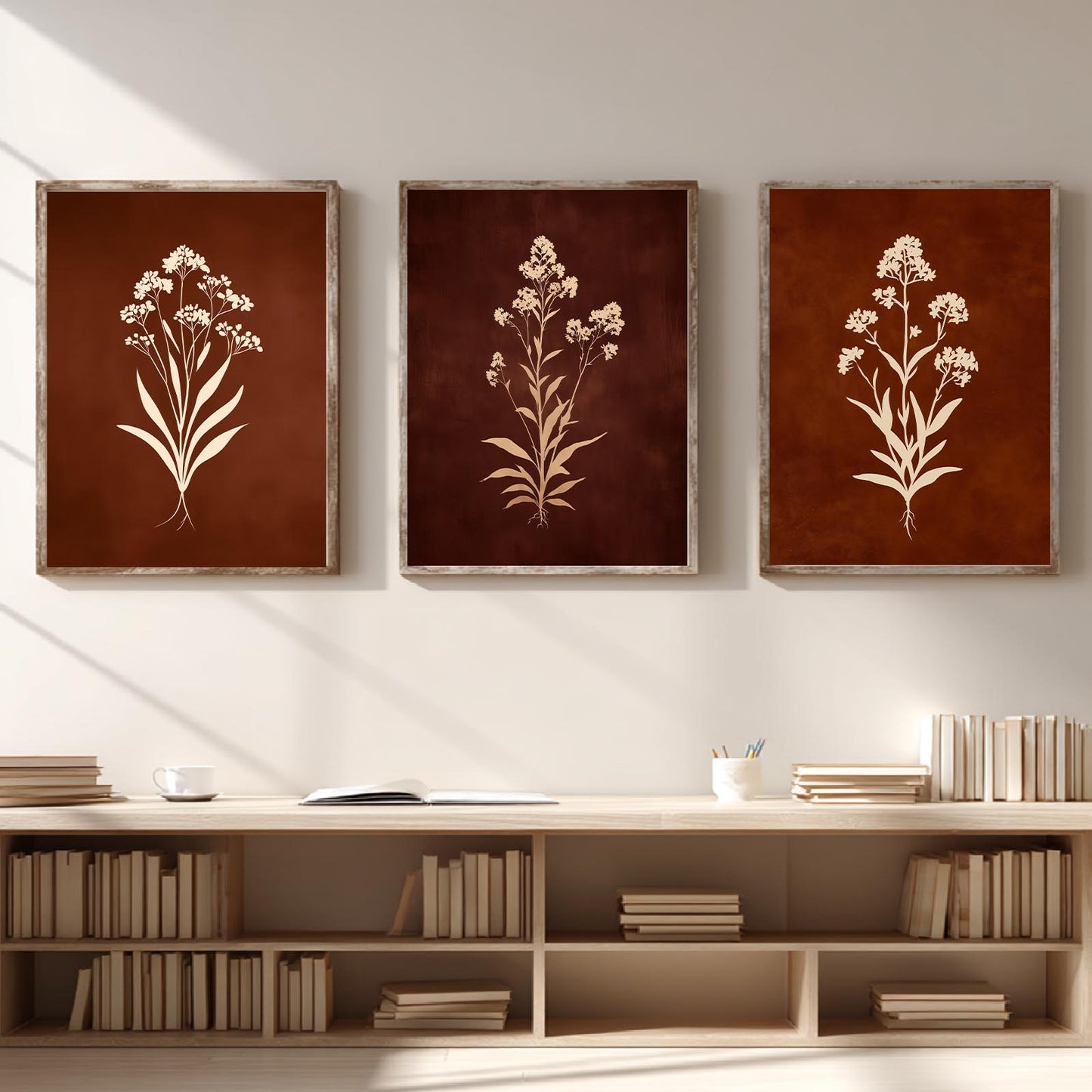 Abstract Beige Plant
