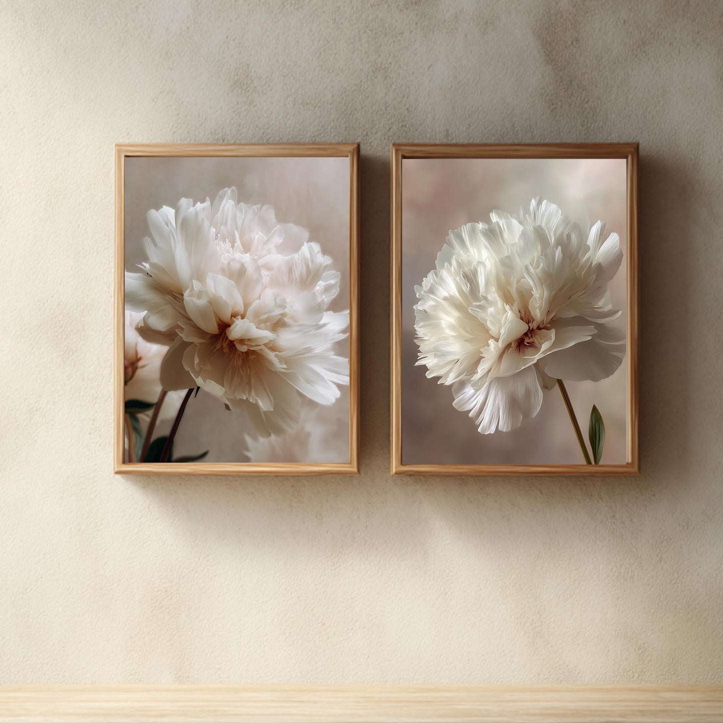 Abstract Floral Beige