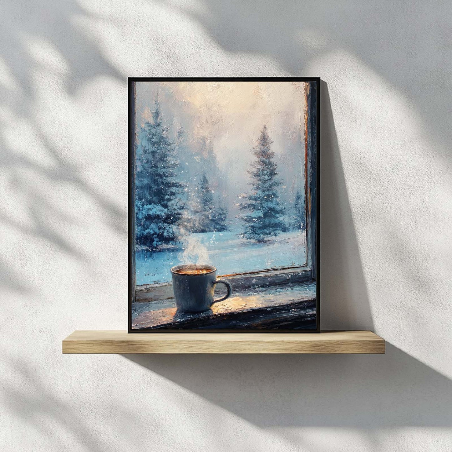 Abstract landscape Snow Winter Christmas