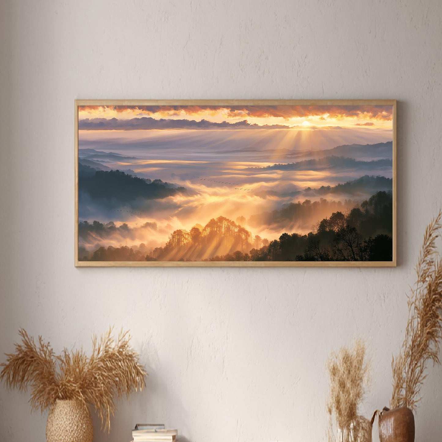 Sunrise Morning Fog Abstract Landscape