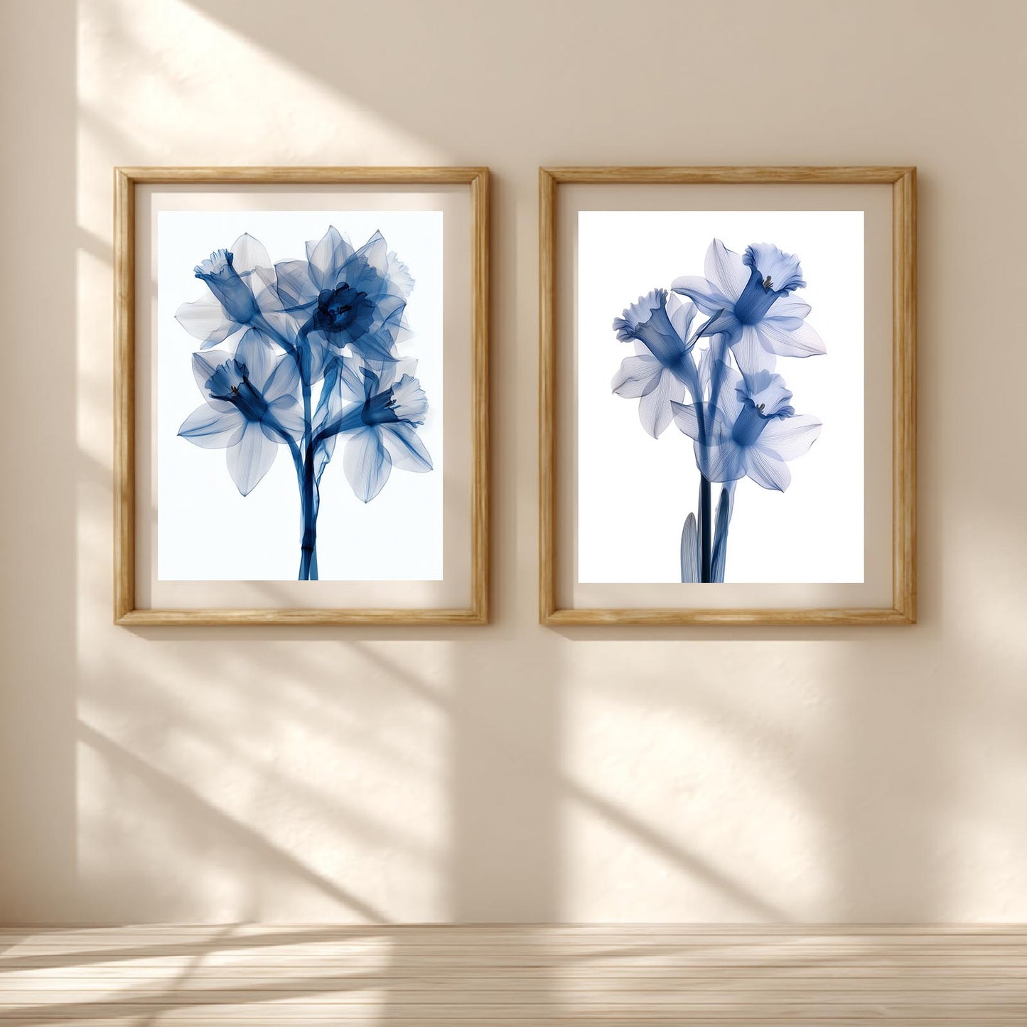 Blue Floral Abstract Plants