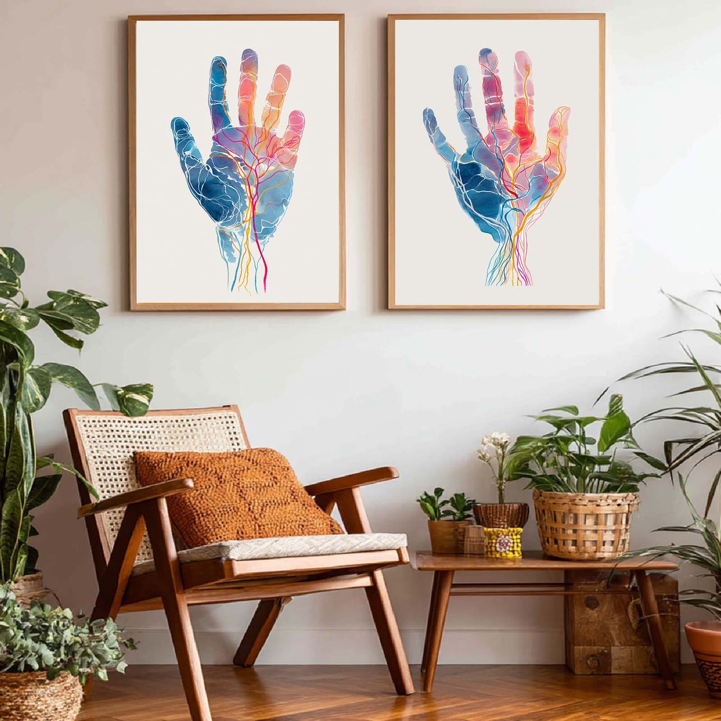 Abstract Human Anatomy Watercolor