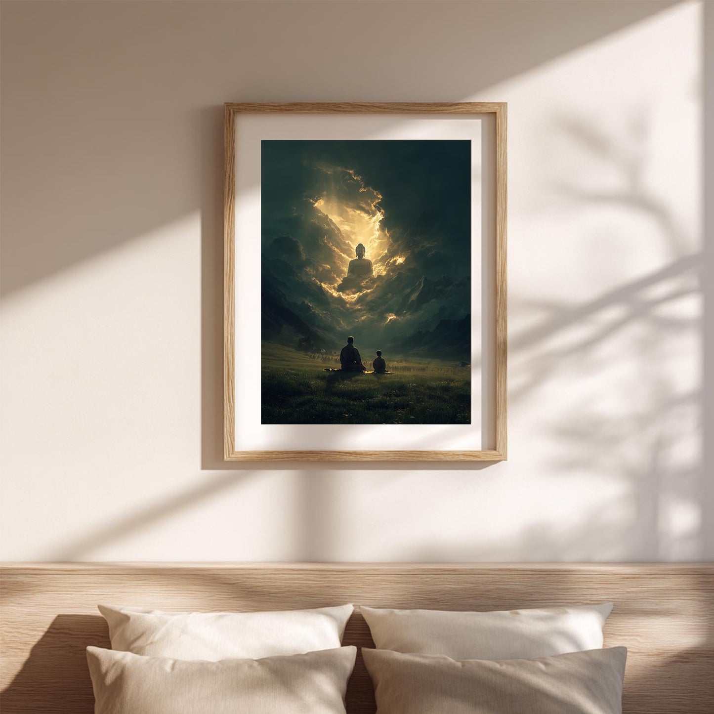 Modern Buddha Zen Abstract