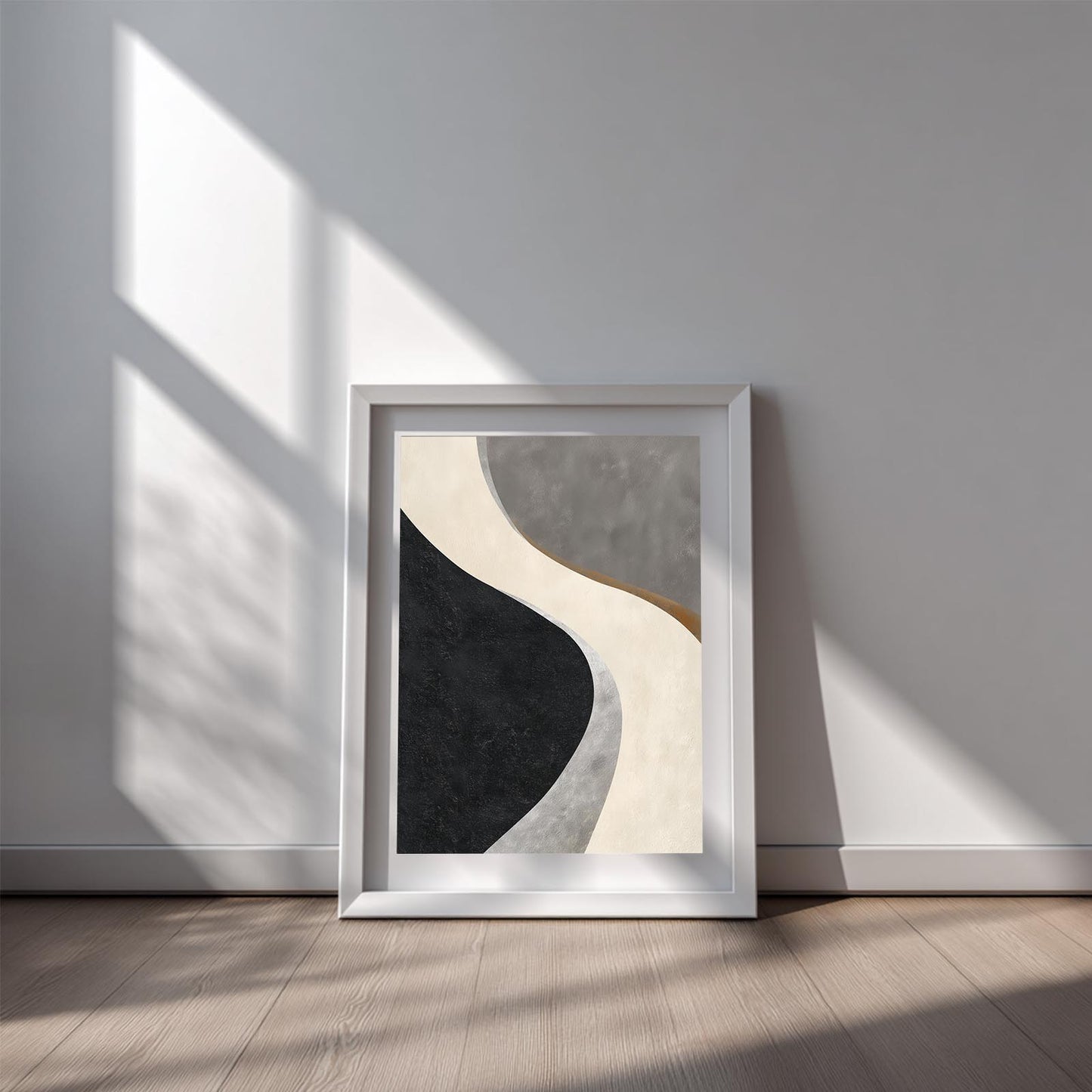 Black Beige Abstract