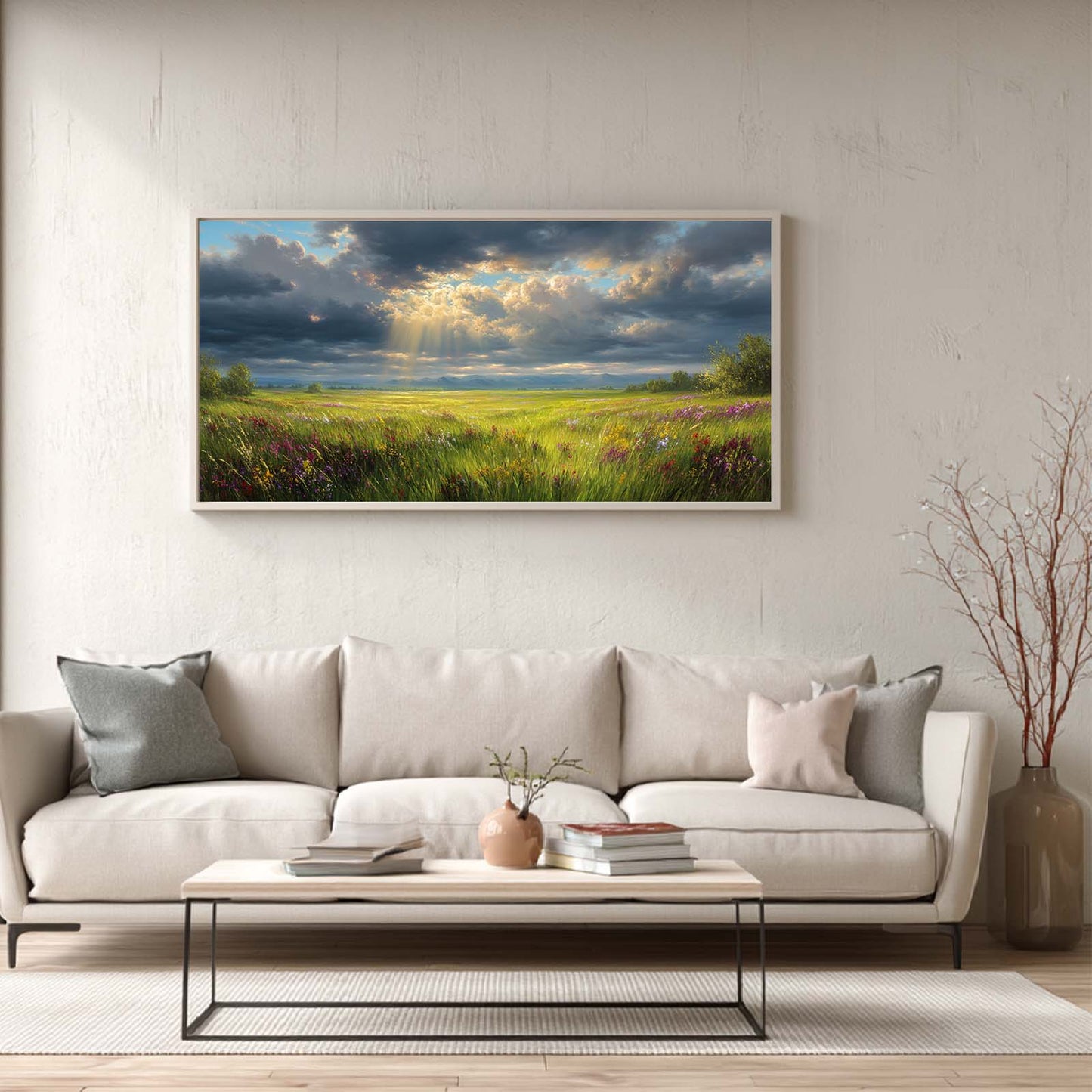 Abstract Landscape Prairie Sunshine