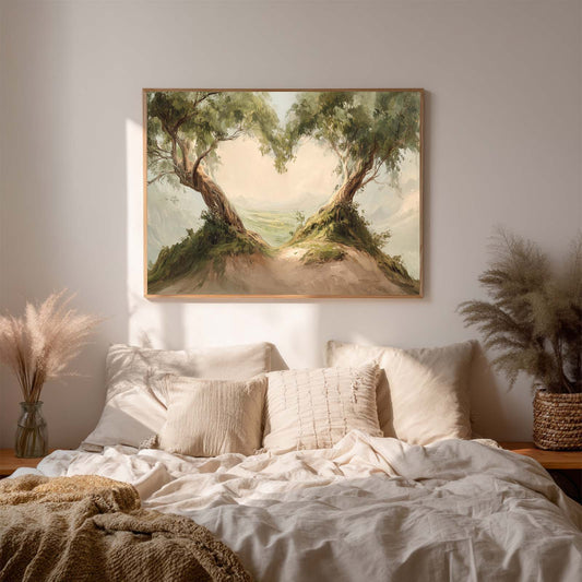 Abstract Landscape Heart Tree