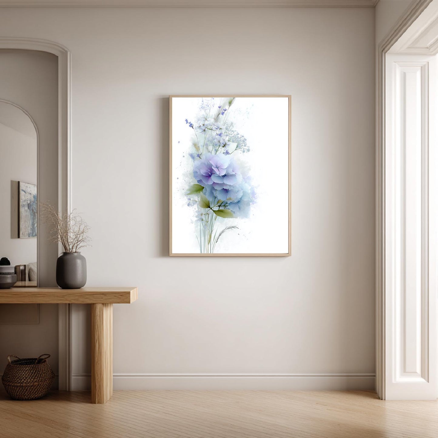 Blue Floral Hydrangea Plant