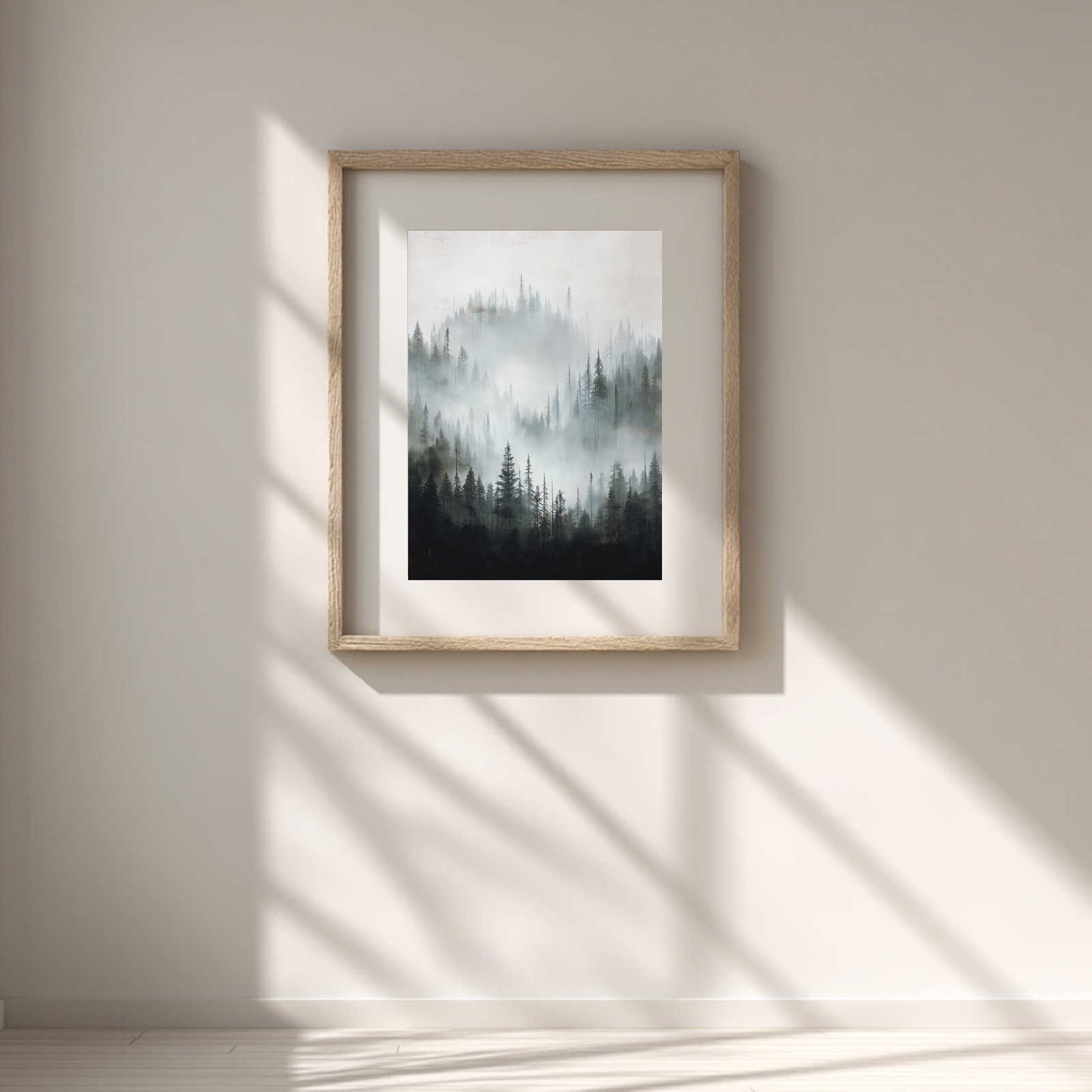 Mountain Forest Abstract Landscape