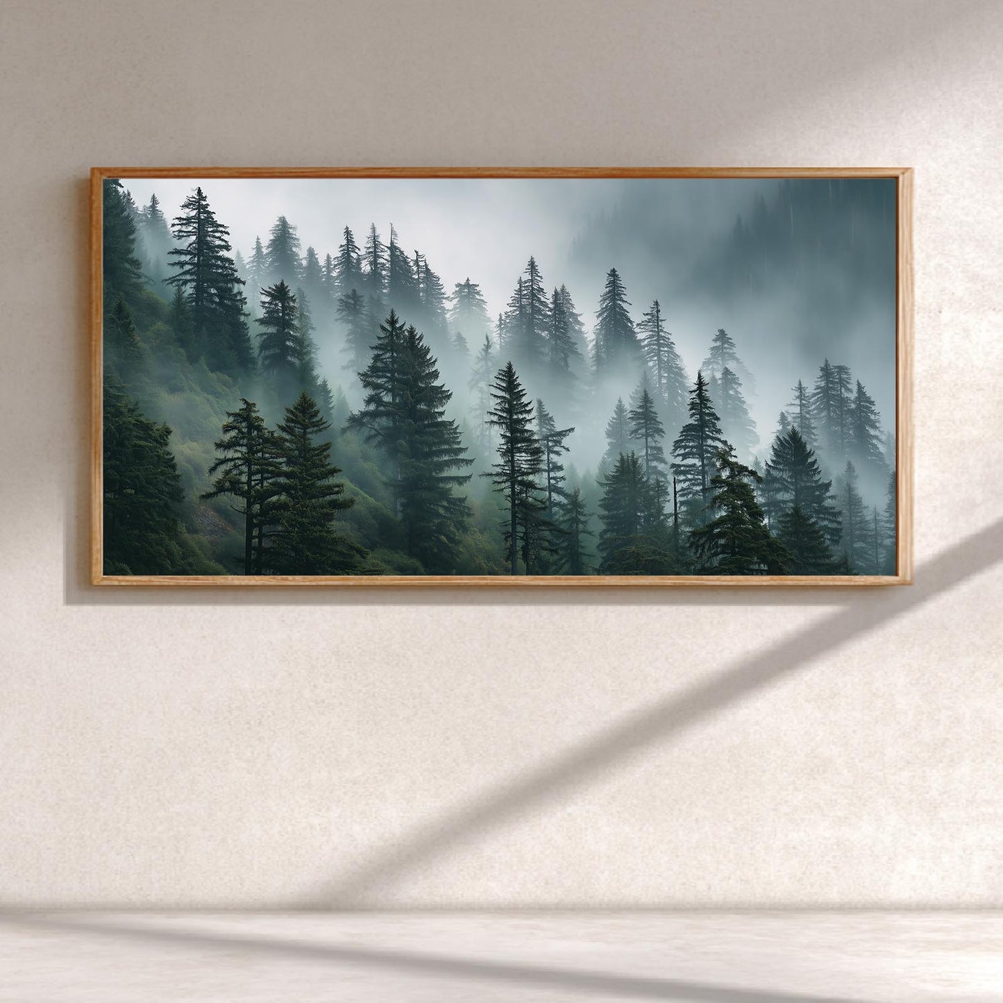 Nordic Style Mountains Forest Deer