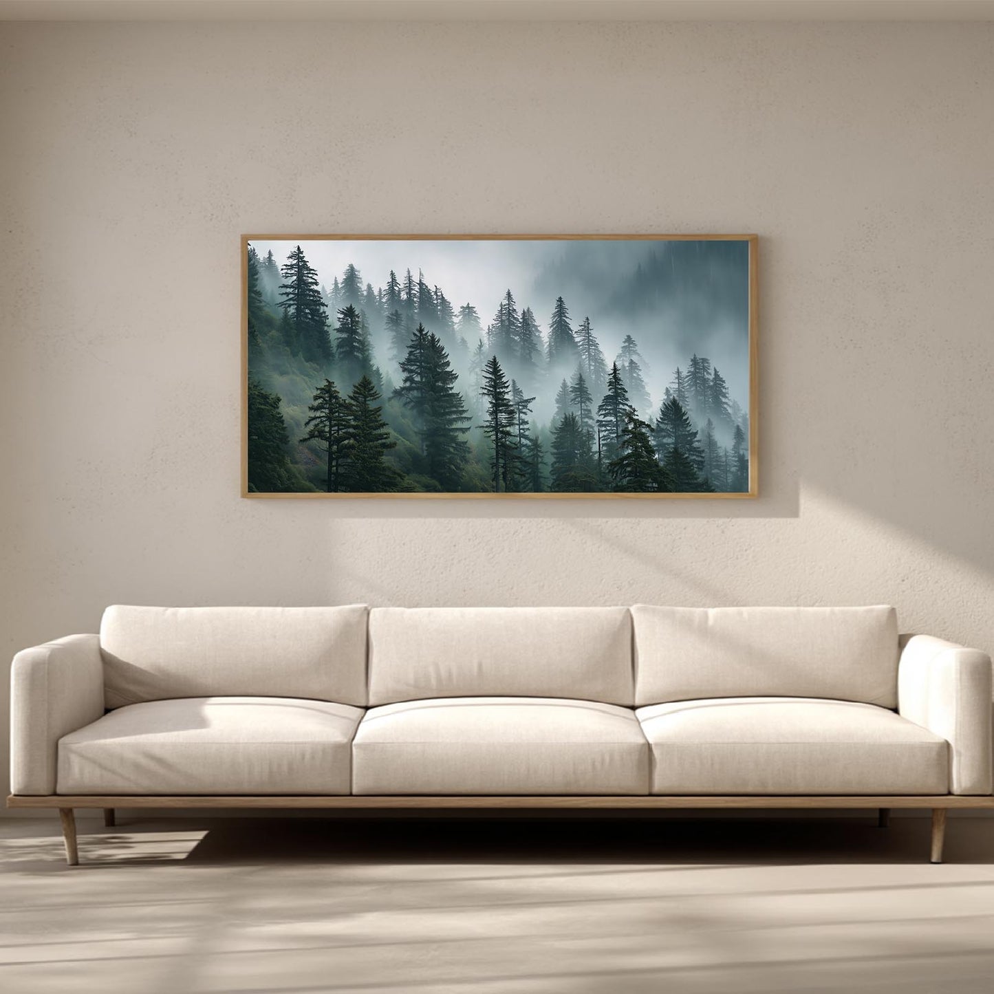 Nordic Style Mountains Forest Deer