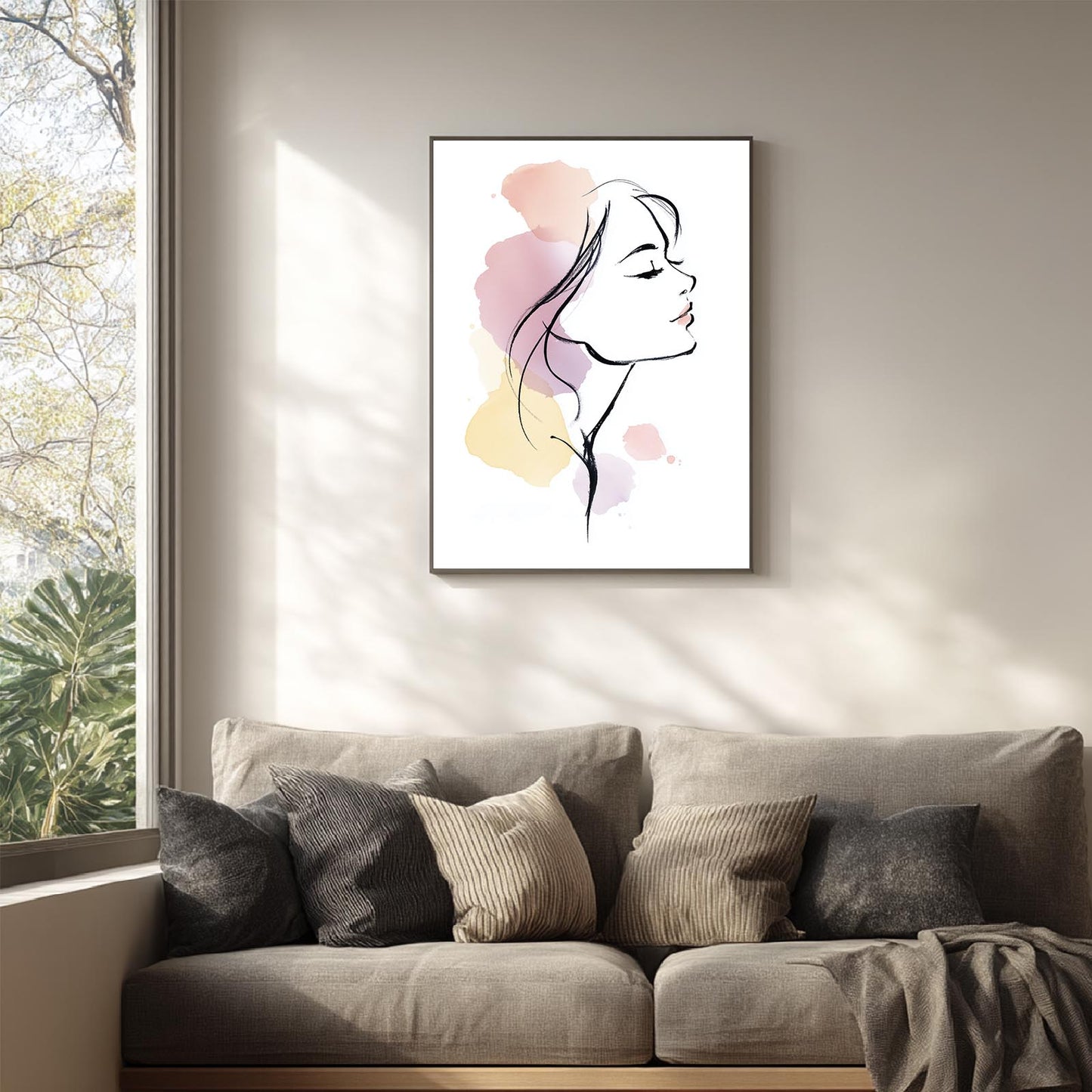 Minimalist Girl Lines