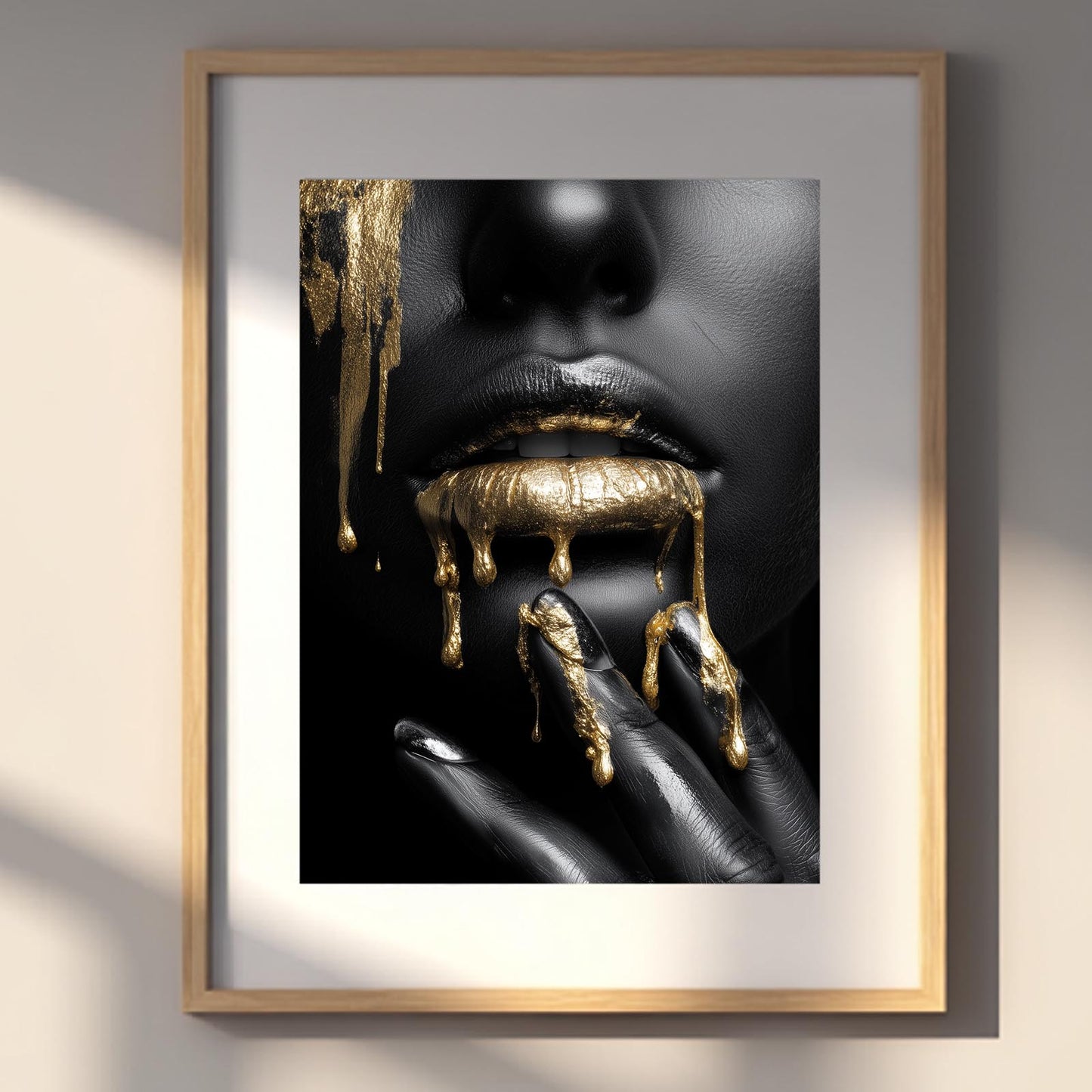 Abstract Beautiful African Woman Portrait