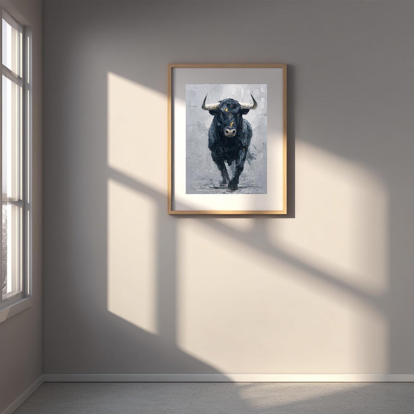 Abstract Animal Cow Black and White