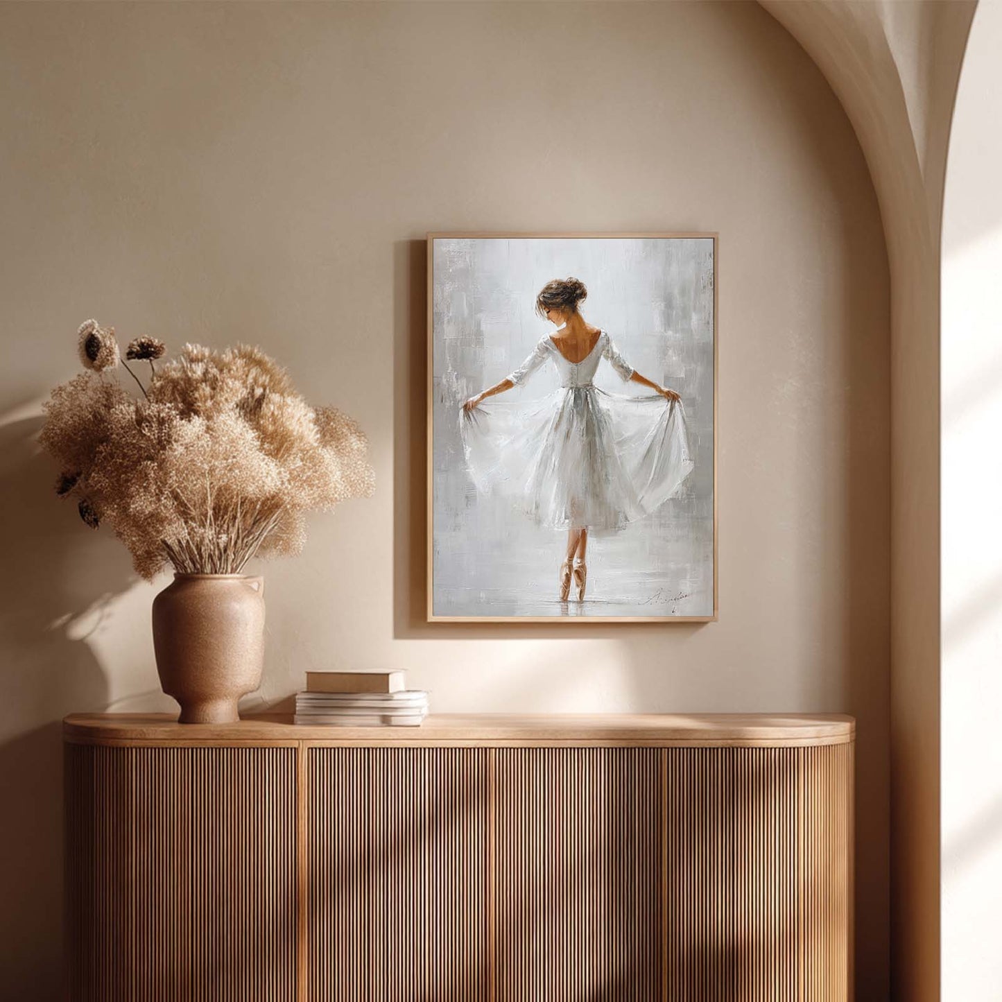 Abstract Oil Painting Ballet Girl