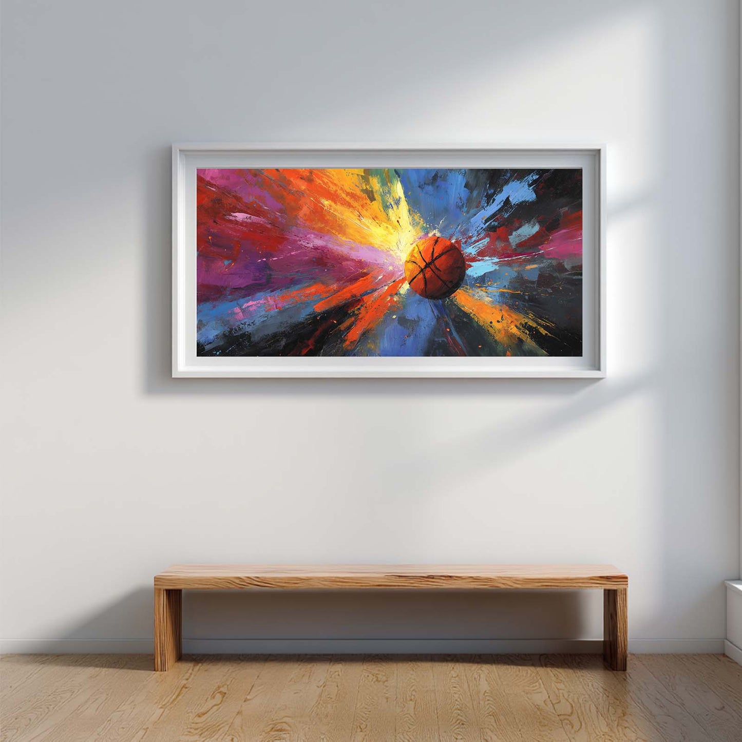 Abstract Oil Painting Basketball