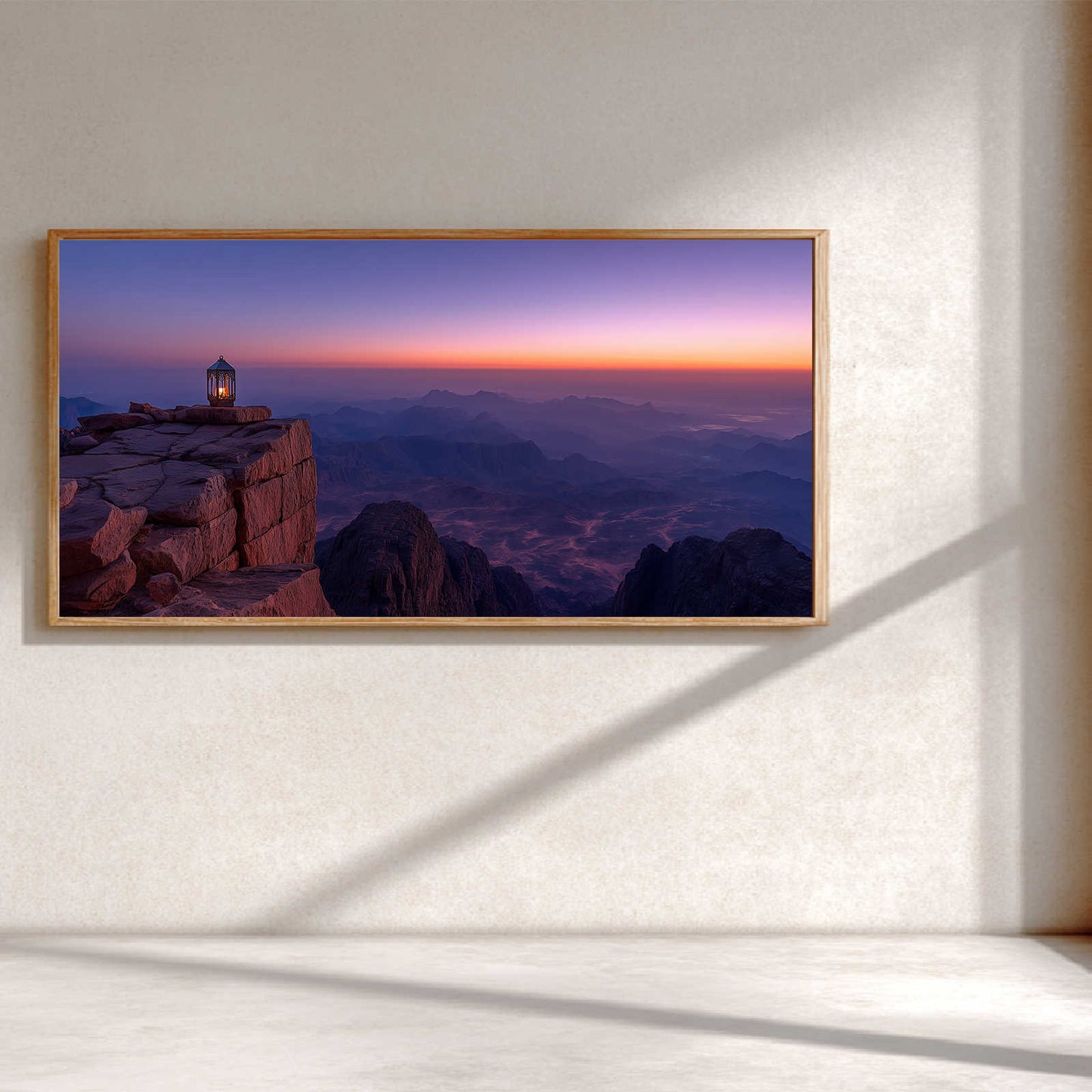 Sunset on The Mountain Abstract Landscape