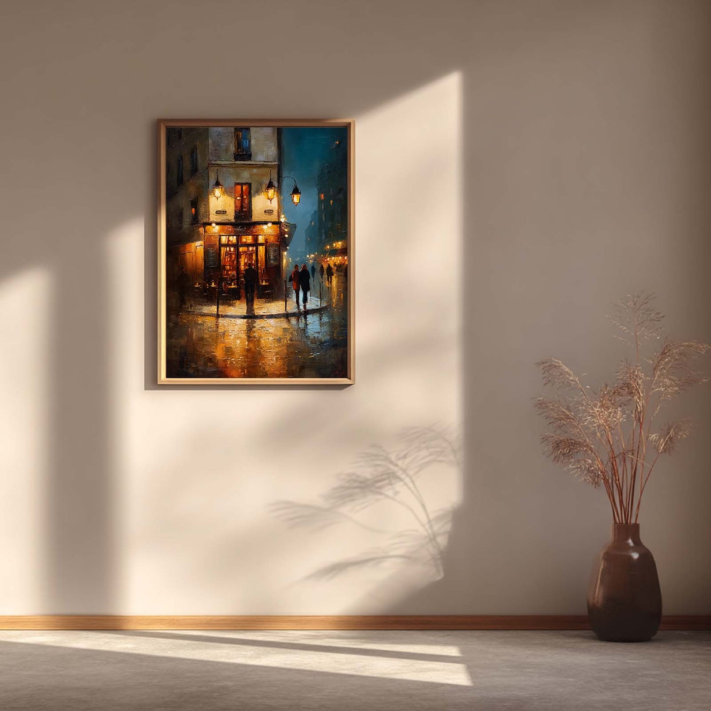 Abstract Landscapes Street Night Scenes Vintage
