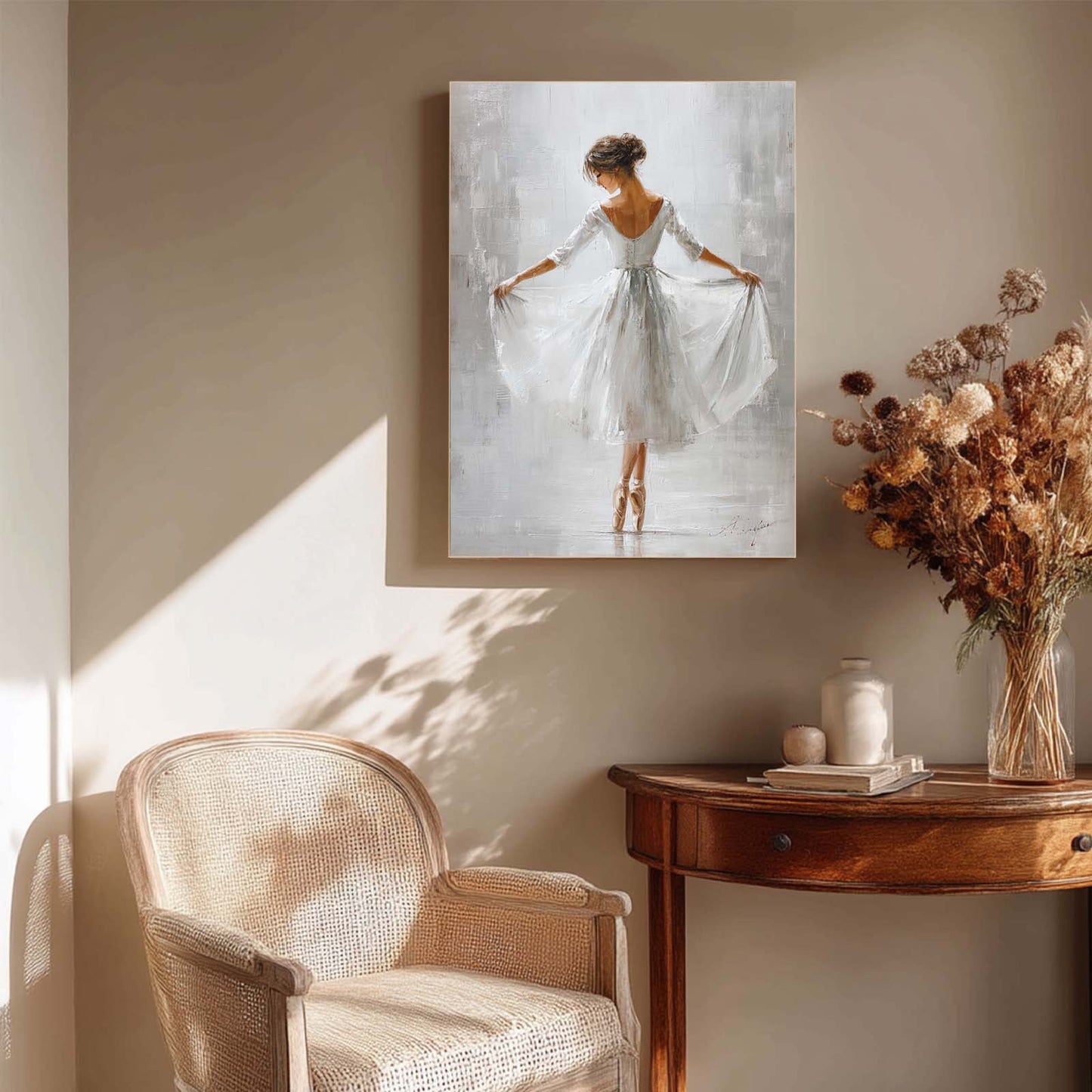 Abstract Oil Painting Ballet Girl