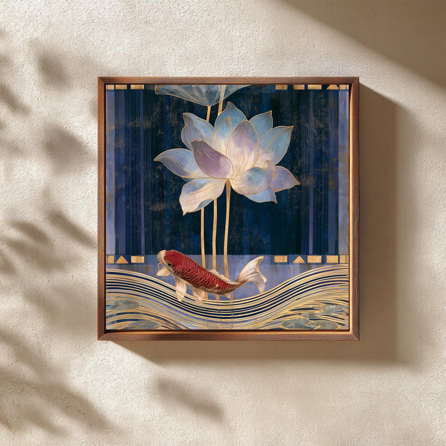 Abstract Lotus Fish