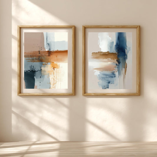 Abstract Blue-Grey
